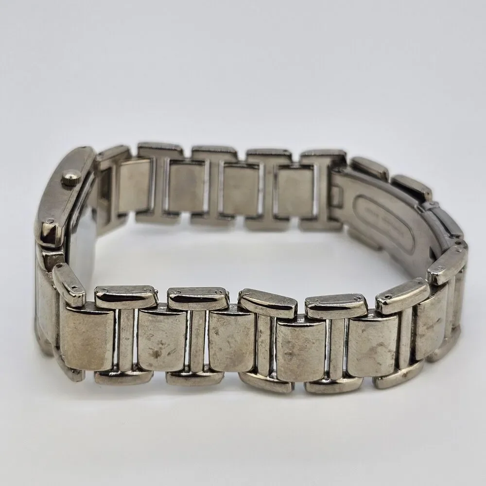 Women's Watch 28MM Black‎ Dial Gray Bracelet Band 8